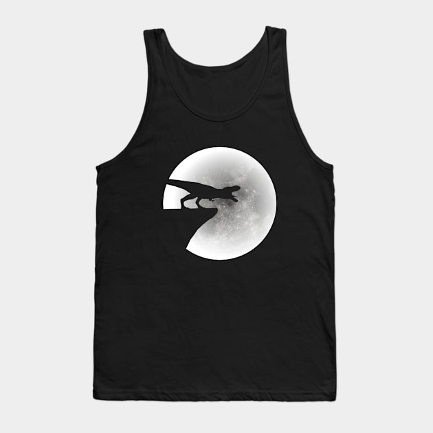 T-Rex Moon Tank Top by Bugle_Graphics